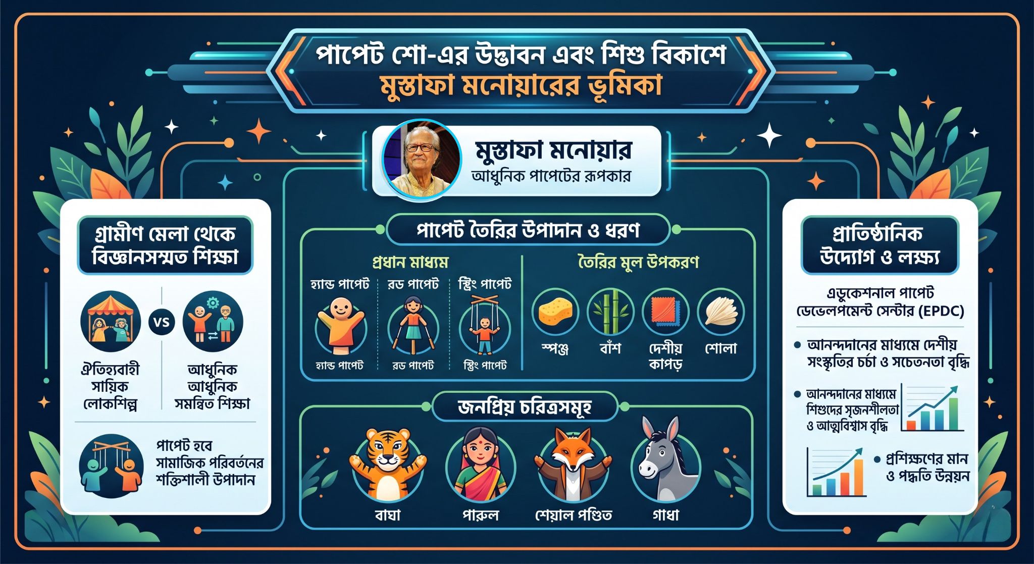 শিশু বিকাশে মুস্তাফা মনোয়ারের ভূমিকা