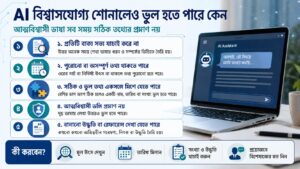 AI বিশ্বাসযোগ্য শোনালেও ভুল হতে পারে কেন