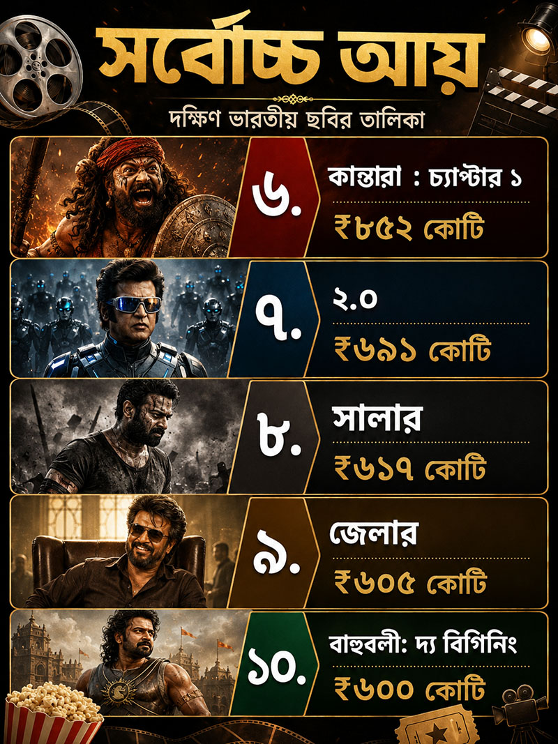 Best Highest Grossing South Indian Movies