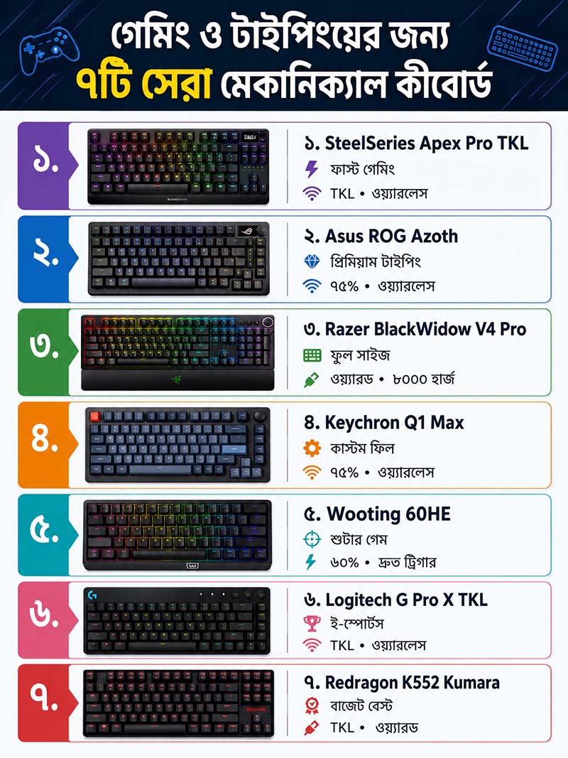 Best Mechanical Keyboard for Gaming and Typing