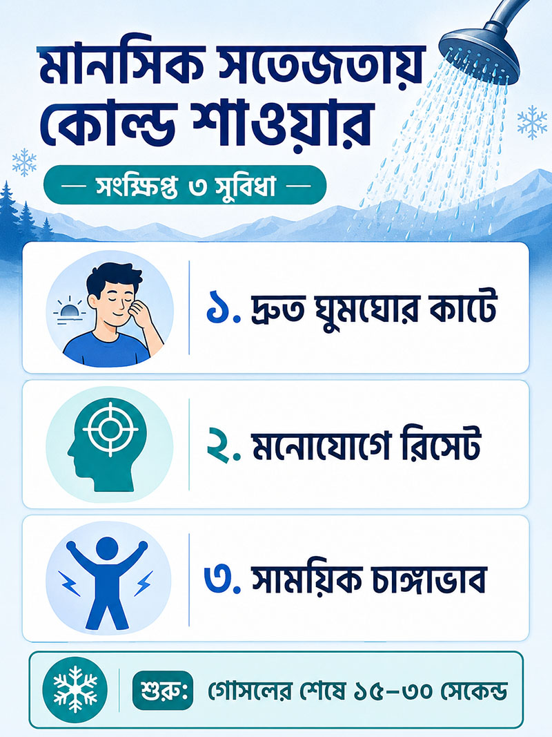 Cold Shower Benefits for Mental Relief