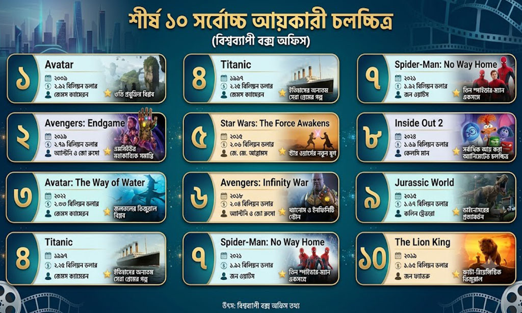 Highest Grossing Hollywood Movies of All Time