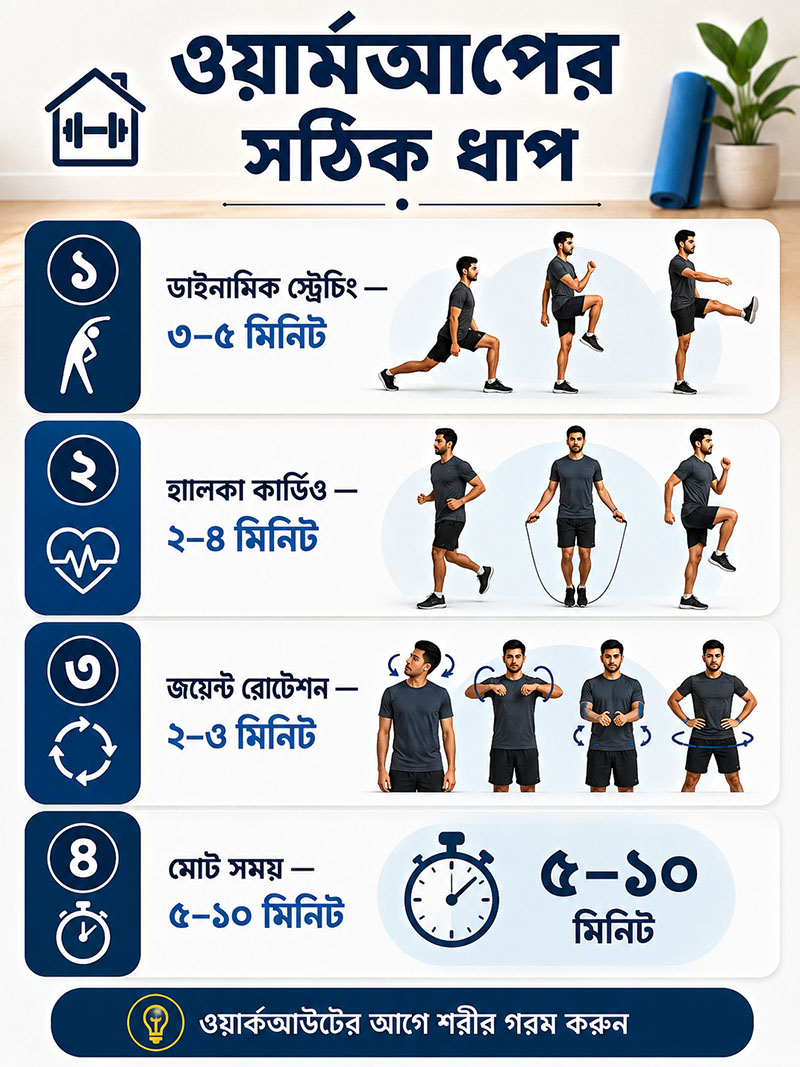 Home Workout Guide for warm-up