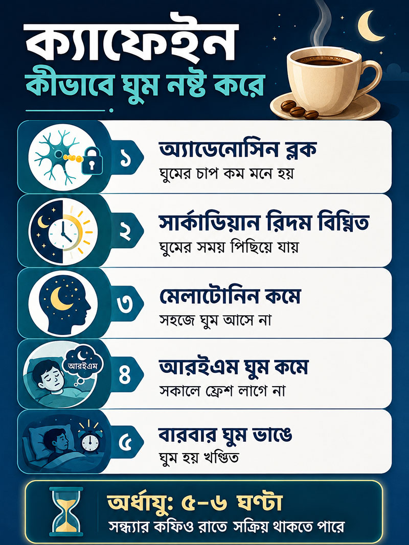 How caffeine affects sleep cycle