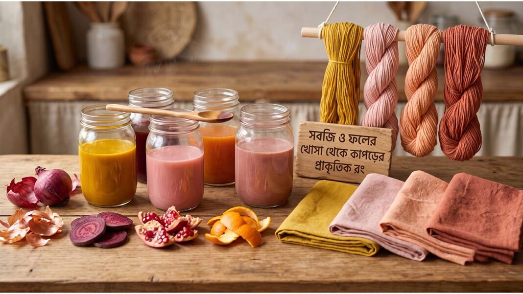 Natural Fabric Dye from Vegetable and Fruit Peels