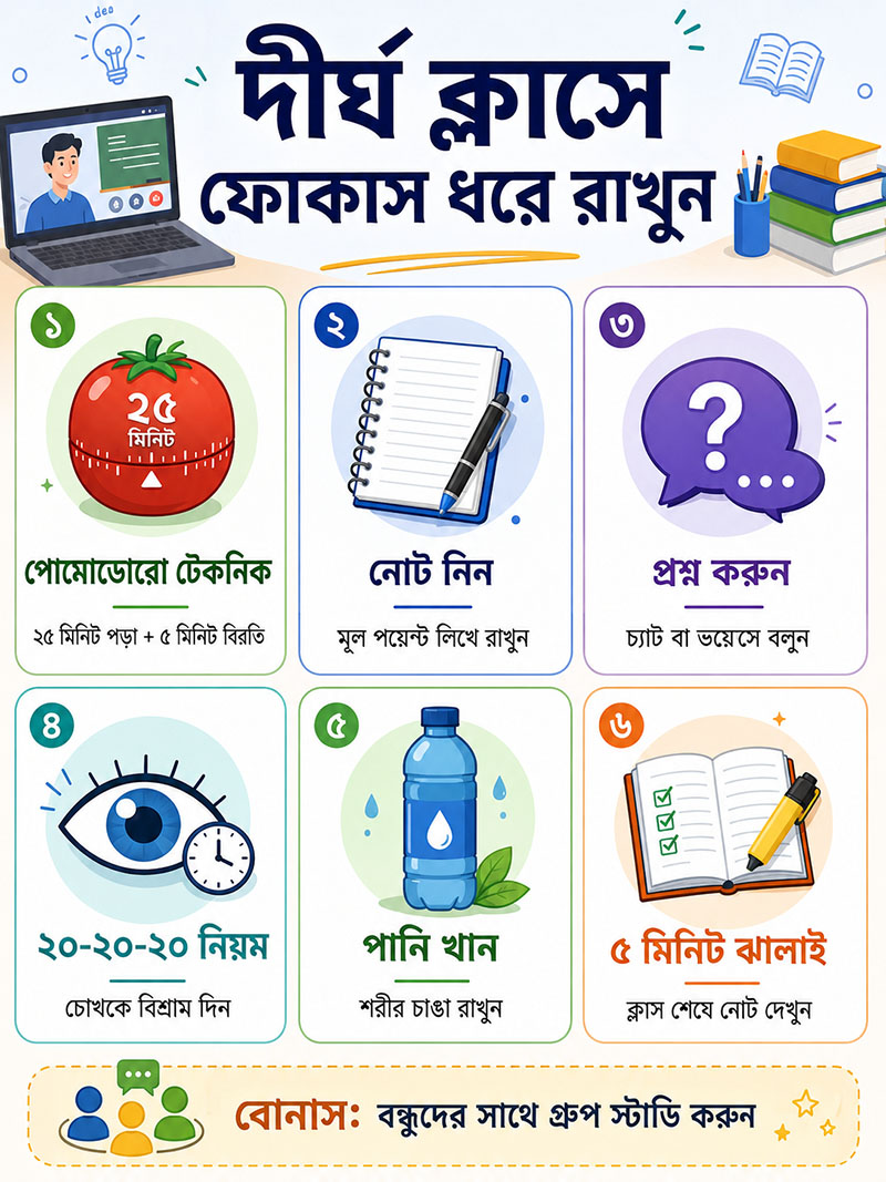 Online Class Focus Tips