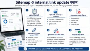 Sitemap ও internal link update করুন