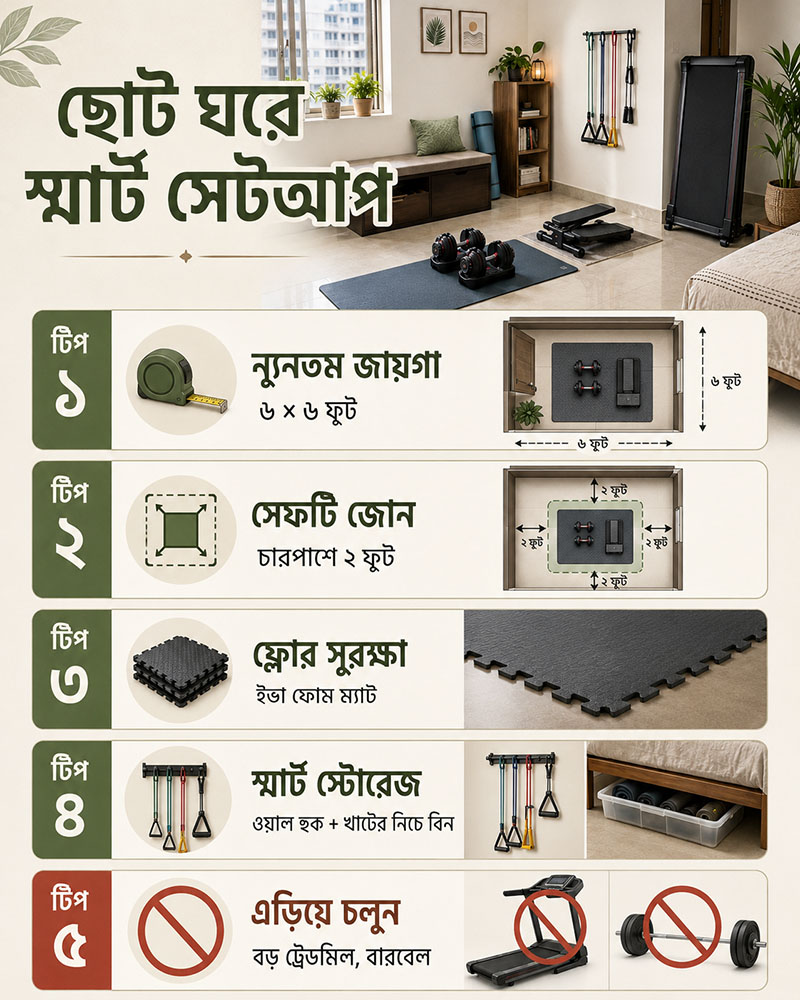 Smart Setup of Gym Equipment for Small Apartments