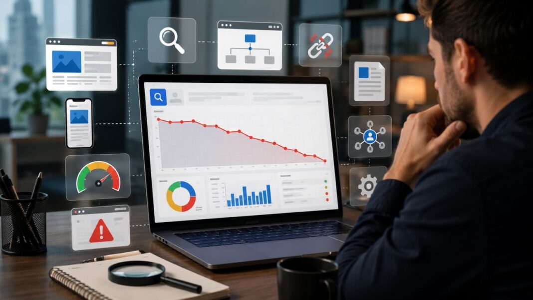 organic traffic drop