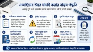 এআইয়ের উত্তর যাচাই করার বাস্তব পদ্ধতি