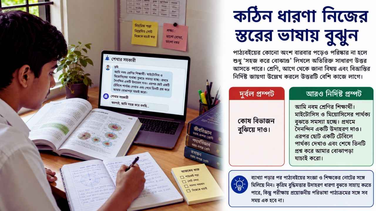 কঠিন ধারণা নিজের স্তরের ভাষায় বুঝুন