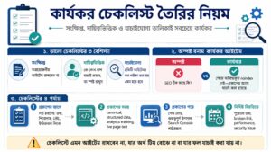 কার্যকর চেকলিস্ট তৈরির নিয়ম