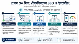 প্রথম ৩০ দিন টেকনিক্যাল SEO ও indexing