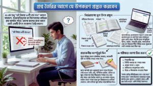 প্রশ্ন তৈরির আগে যে উপকরণ প্রস্তুত করবেন