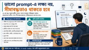 ভালো prompt-এ লক্ষ্য নয়, সীমাবদ্ধতাও থাকতে হবে