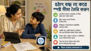 হঠাৎ বন্ধ না করে স্পষ্ট সীমা তৈরি করুন