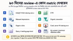 ৯০ দিনের review-এ কোন metric দেখবেন