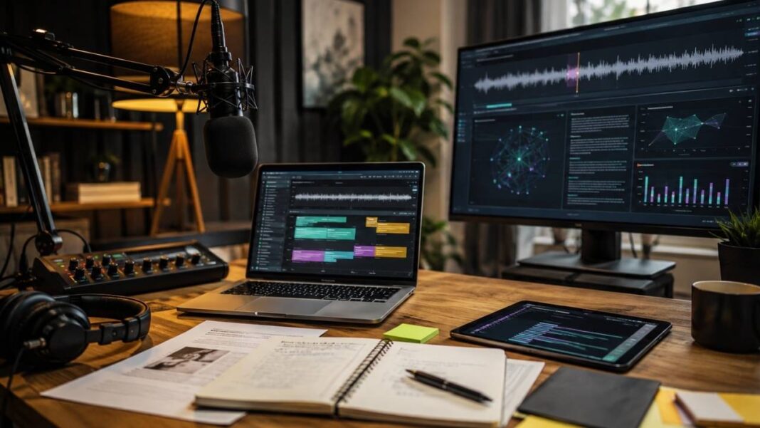 AI podcast workflow