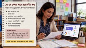 AI-কে লেখার আগে প্রয়োজনীয় তথ্য দিন