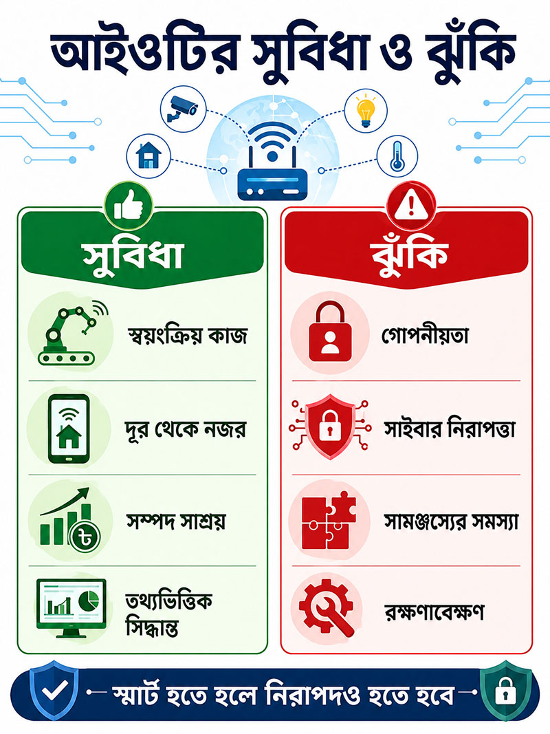 Advantages and Risks of Internet of Things