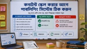 Content scale করার আগে publishing system ঠিক করুন