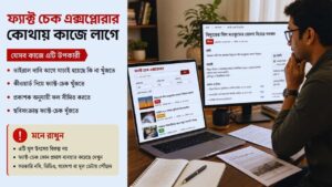 Fact Check Explorer কোথায় কাজে লাগতে পারে