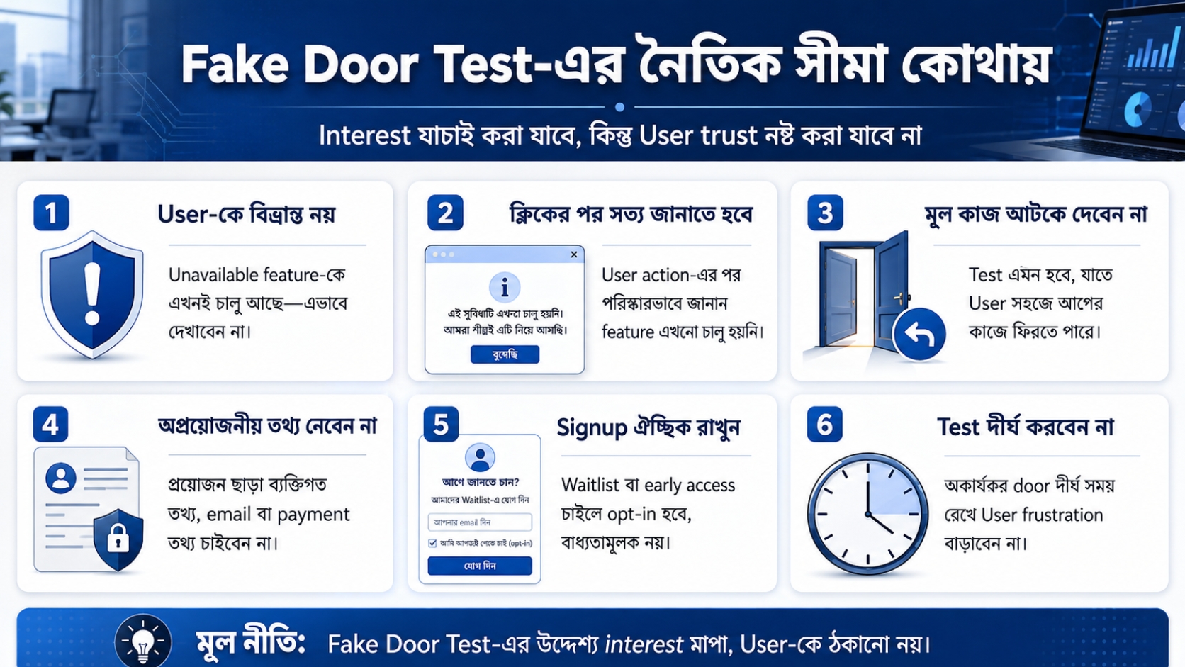 Fake Door Test-এর নৈতিক সীমা কোথায়