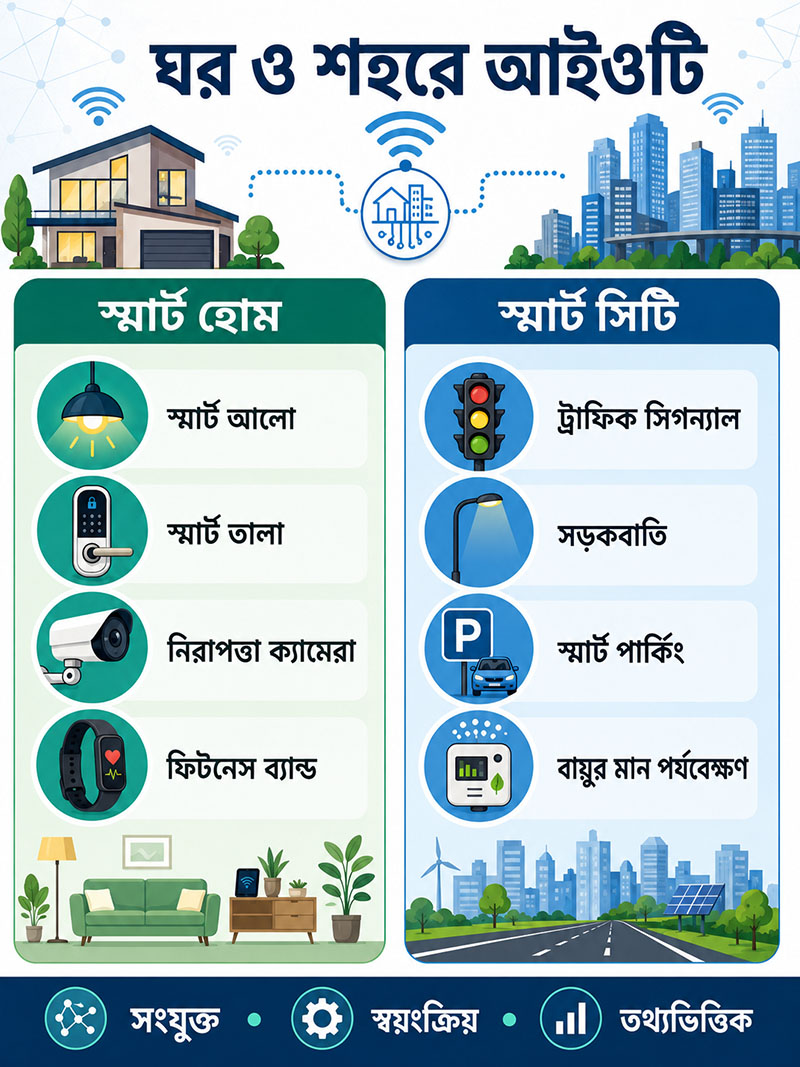 Internet of Things in smart home and smart city