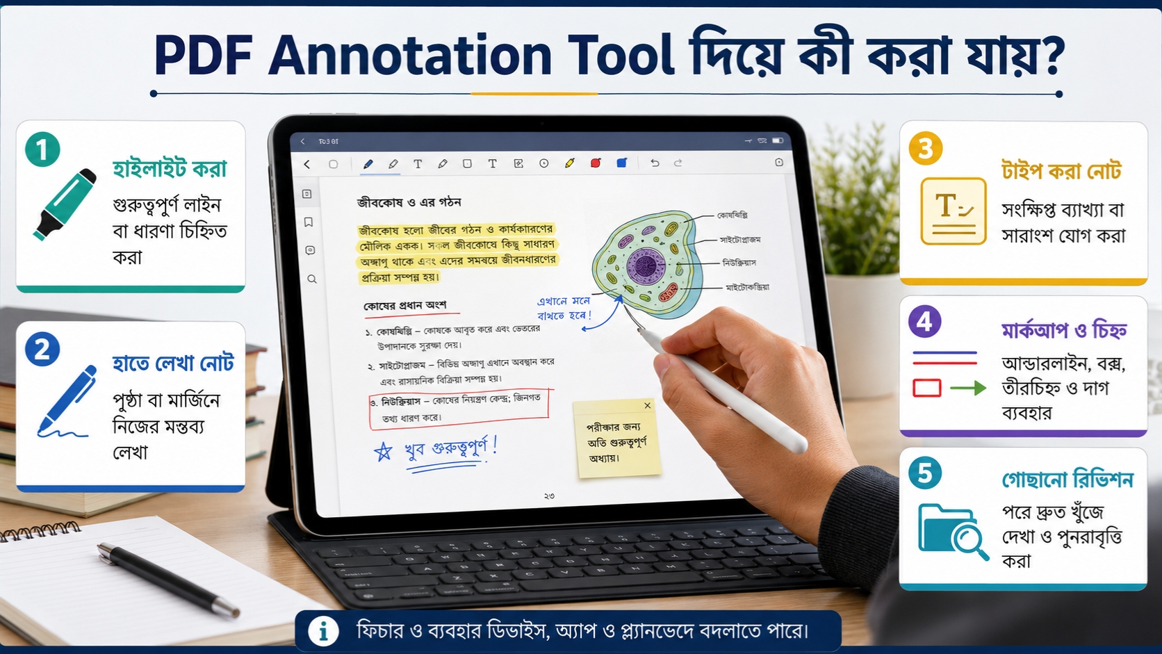 PDF Annotation Tool দিয়ে কী করা যায়