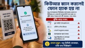 QR স্ক্যান করলেই ফোন হ্যাক হয় না