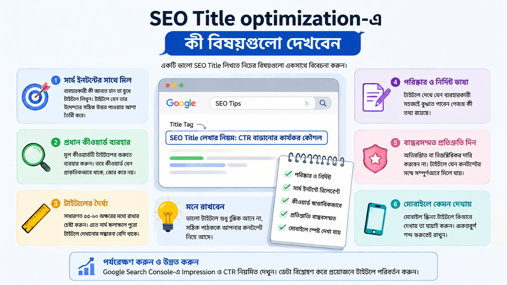 SEO Title optimization-এ কী বিষয়গুলো দেখবেন