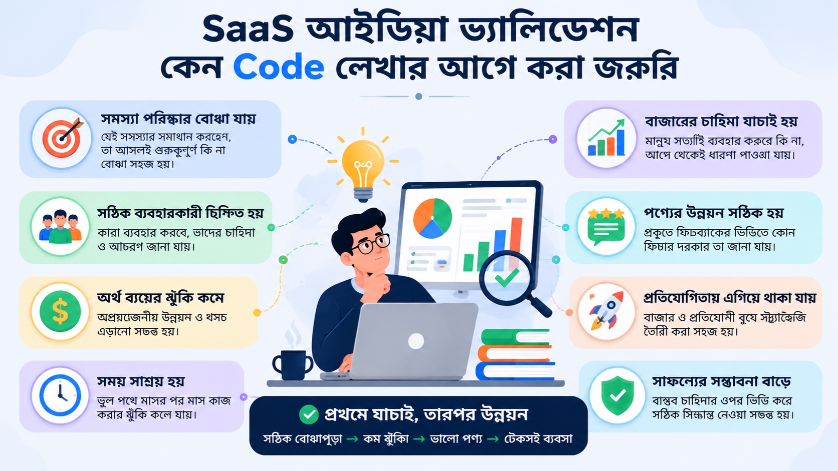 SaaS আইডিয়া ভ্যালিডেশন কেন Code লেখার আগে করা জরুরি