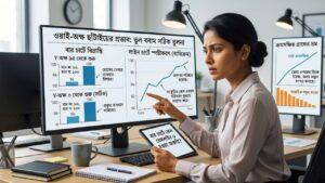 Y-axis কাটা থাকলে পার্থক্য বড় দেখাতে পারে