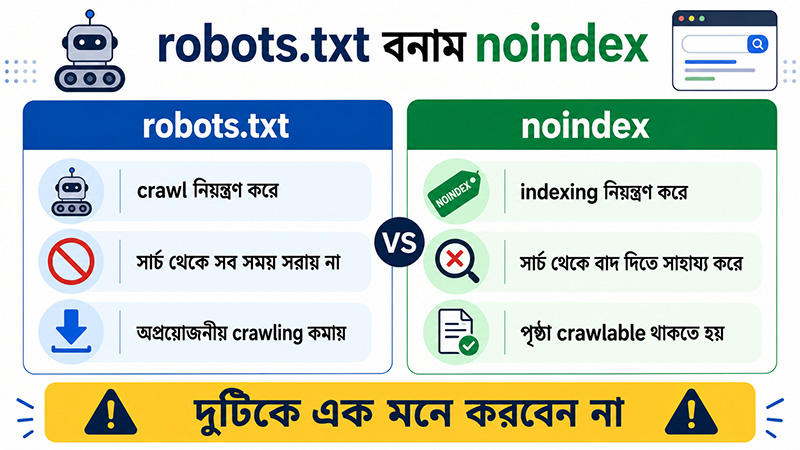 robots.txt vs noindex