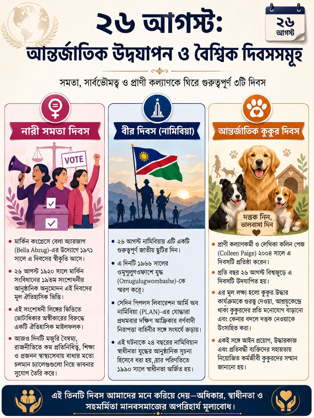 আন্তর্জাতিক উদ্‌যাপন ও বৈশ্বিক দিবসসমূহ