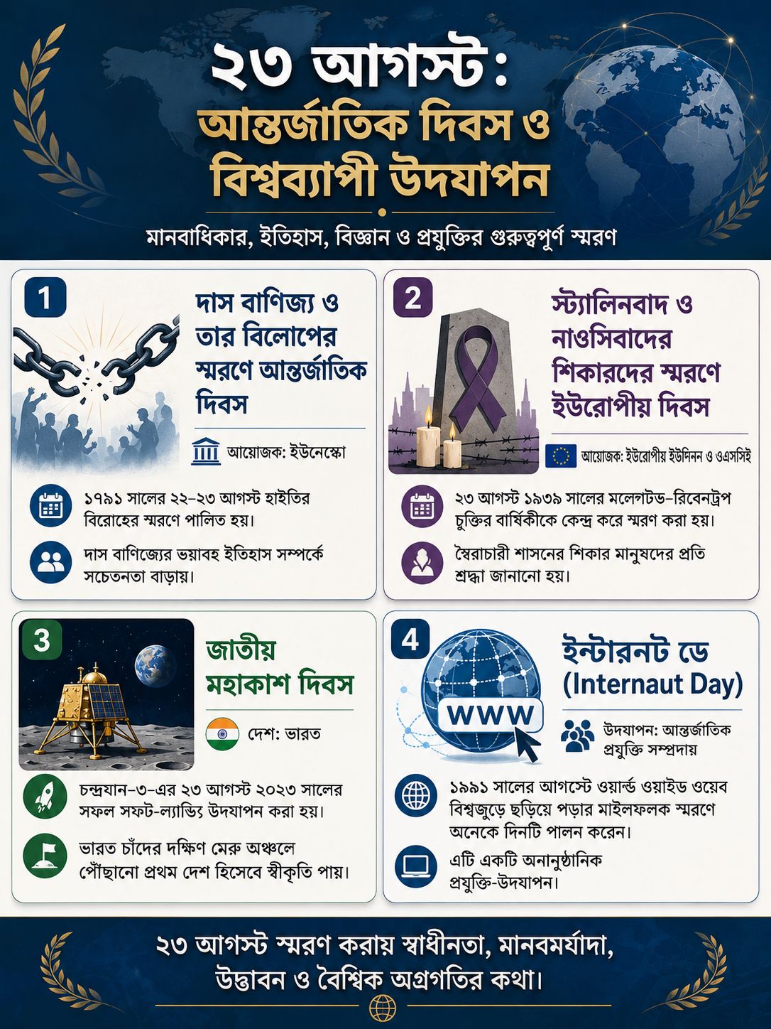 আন্তর্জাতিক দিবস ও বিশ্বব্যাপী উদযাপন