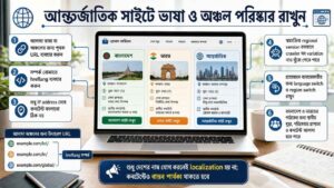 আন্তর্জাতিক সাইটে ভাষা ও অঞ্চল পরিষ্কার রাখুন