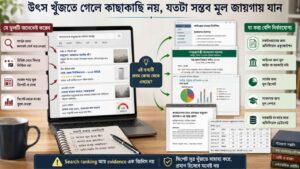 উৎস খুঁজতে গেলে কাছাকাছি নয়, যতটা সম্ভব মূল জায়গায় যান