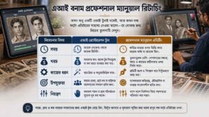 এআই বনাম প্রফেশনাল ম্যানুয়াল রিটাচিং