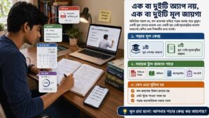 “এক বা দুইটি অ্যাপ” নয়, “এক বা দুইটি মূল জায়গা”