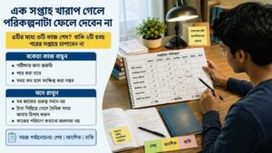 এক সপ্তাহ খারাপ গেলে পরিকল্পনাটা ফেলে দেবেন না