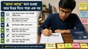 “জানা আছে” মনে হওয়া আর উত্তর দিতে পারা এক নয়
