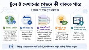টুলে 0 দেখানোর পেছনে কী থাকতে পারে