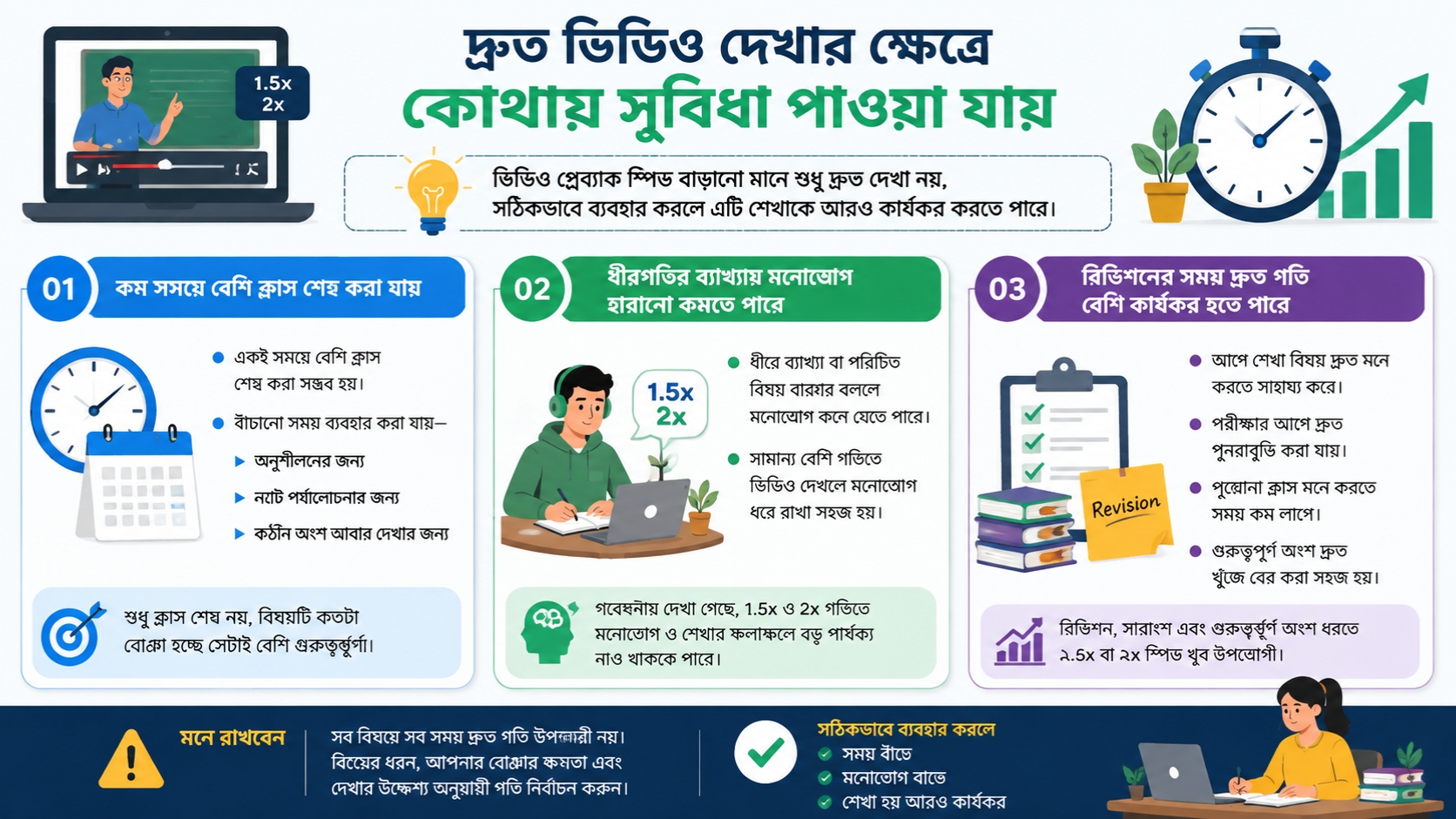 দ্রুত ভিডিও দেখার ক্ষেত্রে কোথায় সুবিধা পাওয়া যায়