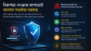 নিরাপত্তা-সংক্রান্ত আপডেটে আলাদা সতর্কতা দরকার