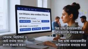 বাংলা Interface হলে ভাষায়ও ধারাবাহিকতা দরকার