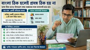 বাংলা ঠিক হলেই প্রসঙ্গ ঠিক হয় না