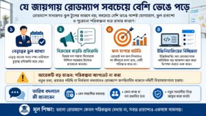যে জায়গায় রোডম্যাপ সবচেয়ে বেশি ভেঙে পড়ে