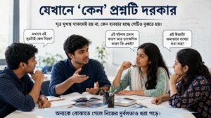 যেখানে “কেন” প্রশ্নটি দরকার