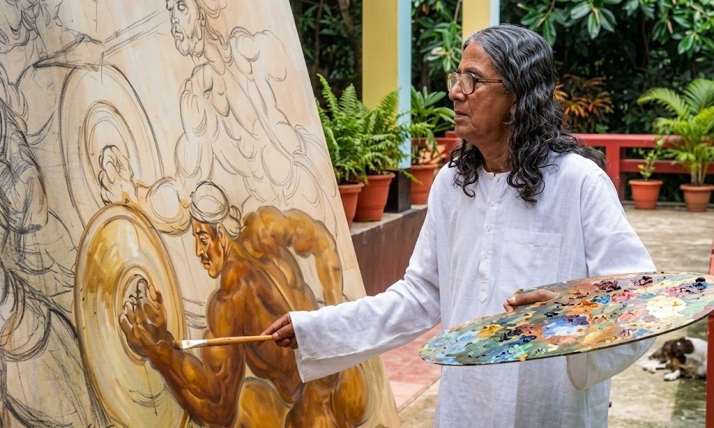 শিল্প উপাদানে গ্রামীণ আধুনিকতার ছাপ এবং প্রাতিষ্ঠানিকতার প্রত্যাখ্যান